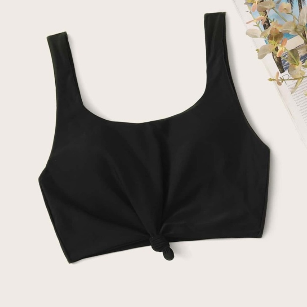Black bikini top